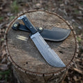 Hunting Knife Hunting 10.50" Tanto Style Knife with Buffalo Horn Handle with Sheath