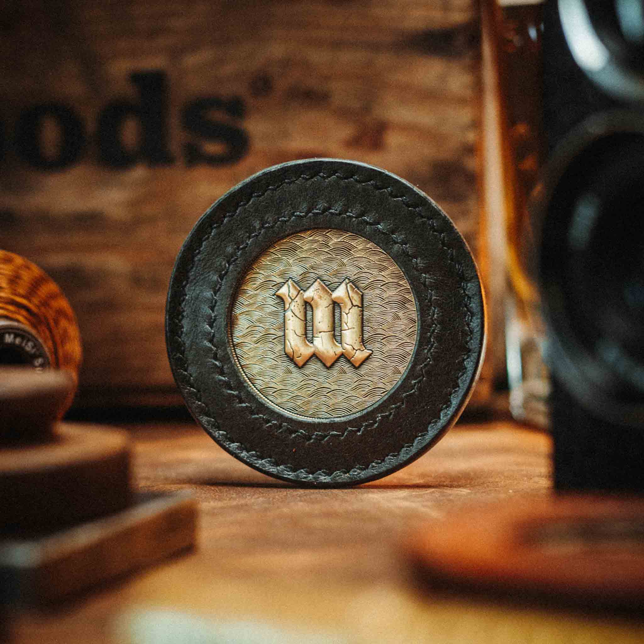 Peso Pocket v2 – Round Leather Coin Holder | Pirate Goods