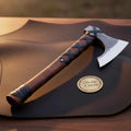 Duskedge Ragnar Lothbrok Norse Pattern Hatchet with Two-Tone Head