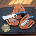 Finger Hole Bull Cutter & Mini Bull Cutter Set outdoor fixed blade knives | Relic & Reel