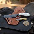 Terrazzo Handle Bull Cutter Knife outdoor fixed blade - Relic & Reel
