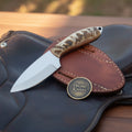 Ram Horn Drop Point Hunter Knife - outdoor fixed blade knife | Relic & Reel