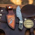 Stag & Bone Handle Gut Hook Skinner Knife for Hunters and Outdoor Users