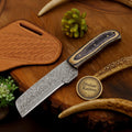 Dual-Tone Pakkawood Bone Bull Cutter with Stacked Handle Design