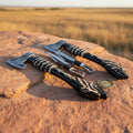Wolf Engraved Axe and Skinner Knife Combo Set