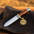 Ornate Filigree Spear-Point Hunter with Engraved Bolster & Brass Guard
