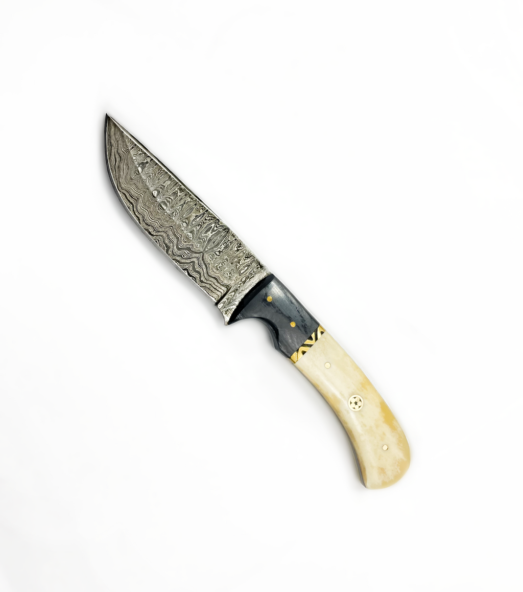 DAMASCUS STEEL HUNTING KNIFE BY TITAN TD-172