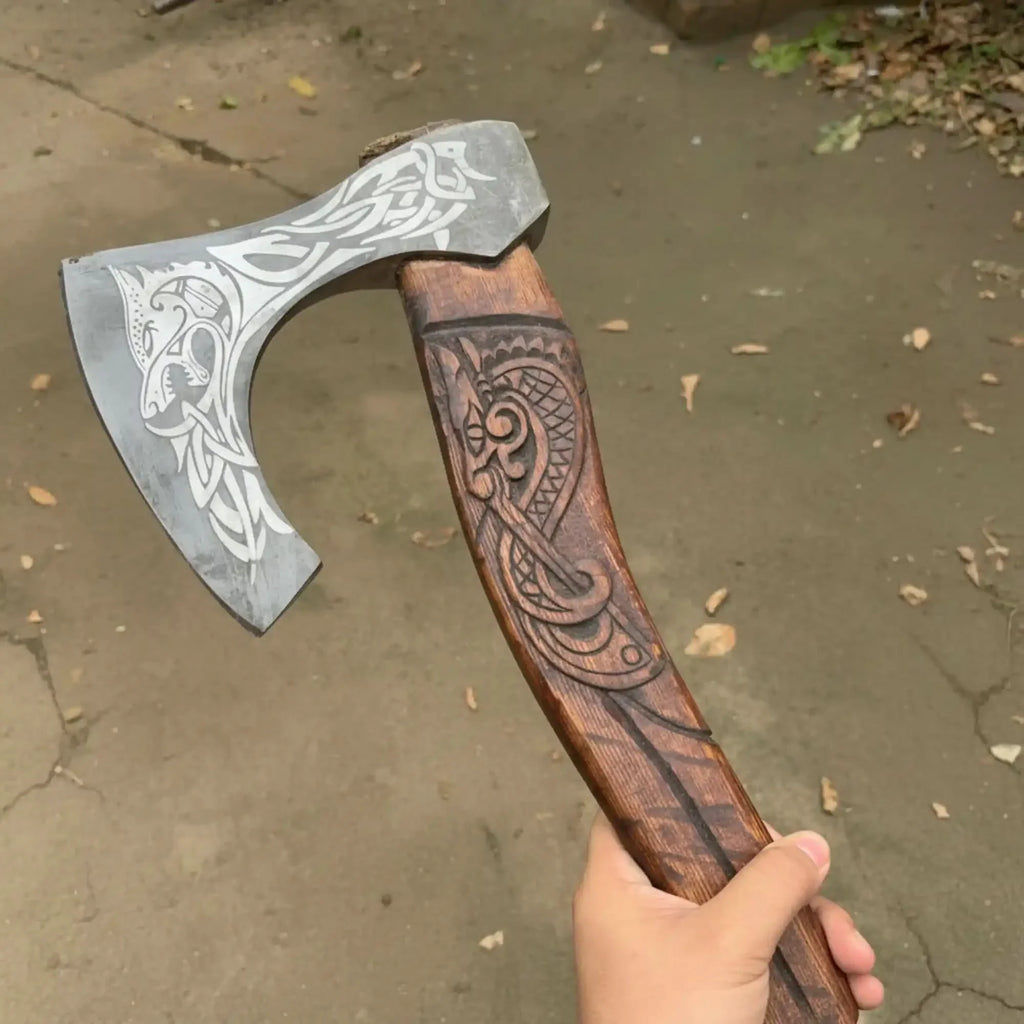Skeggox Style Viking Bearded Axe Hand Forged | Outdoor Utility Tool