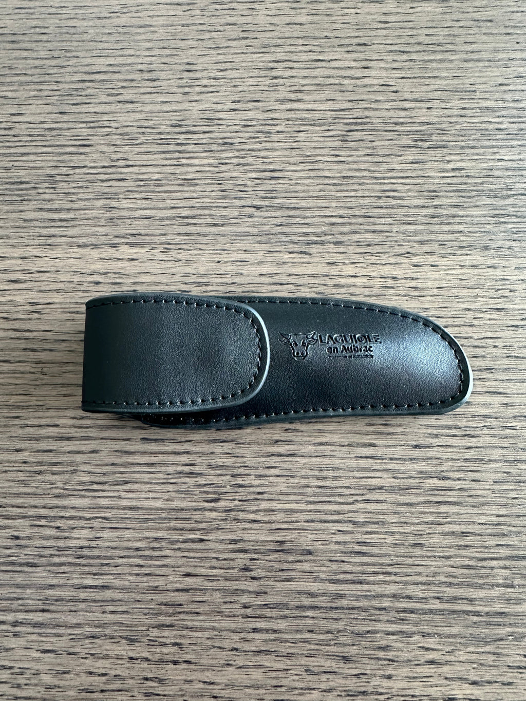 Laguiole en Aubrac Black Leather Sheath Protector for Folding Knife
