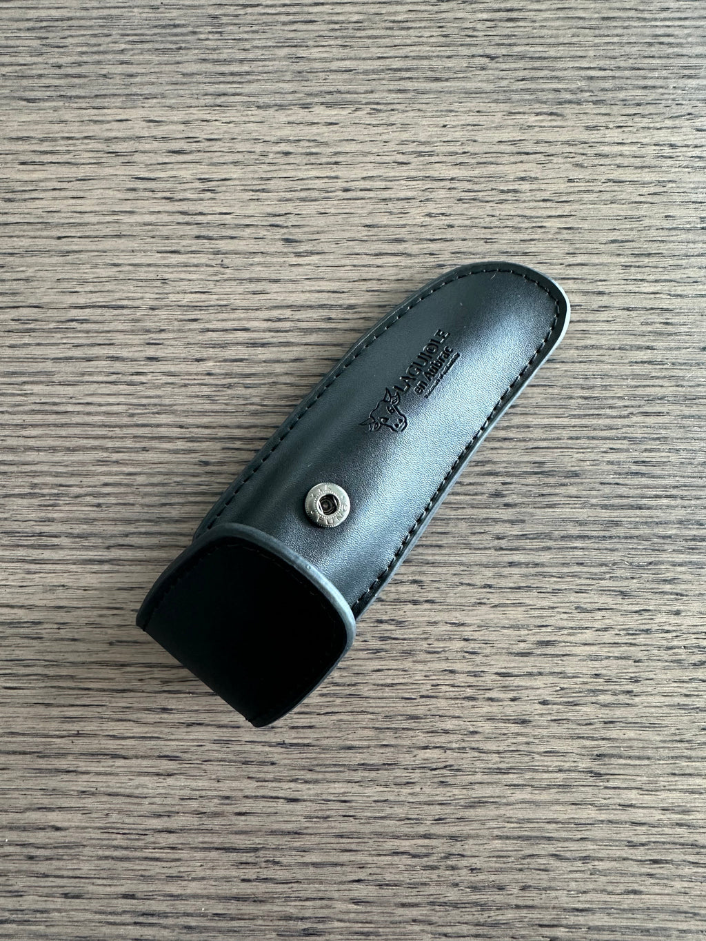Laguiole en Aubrac Black Leather Sheath Protector for Folding Knife
