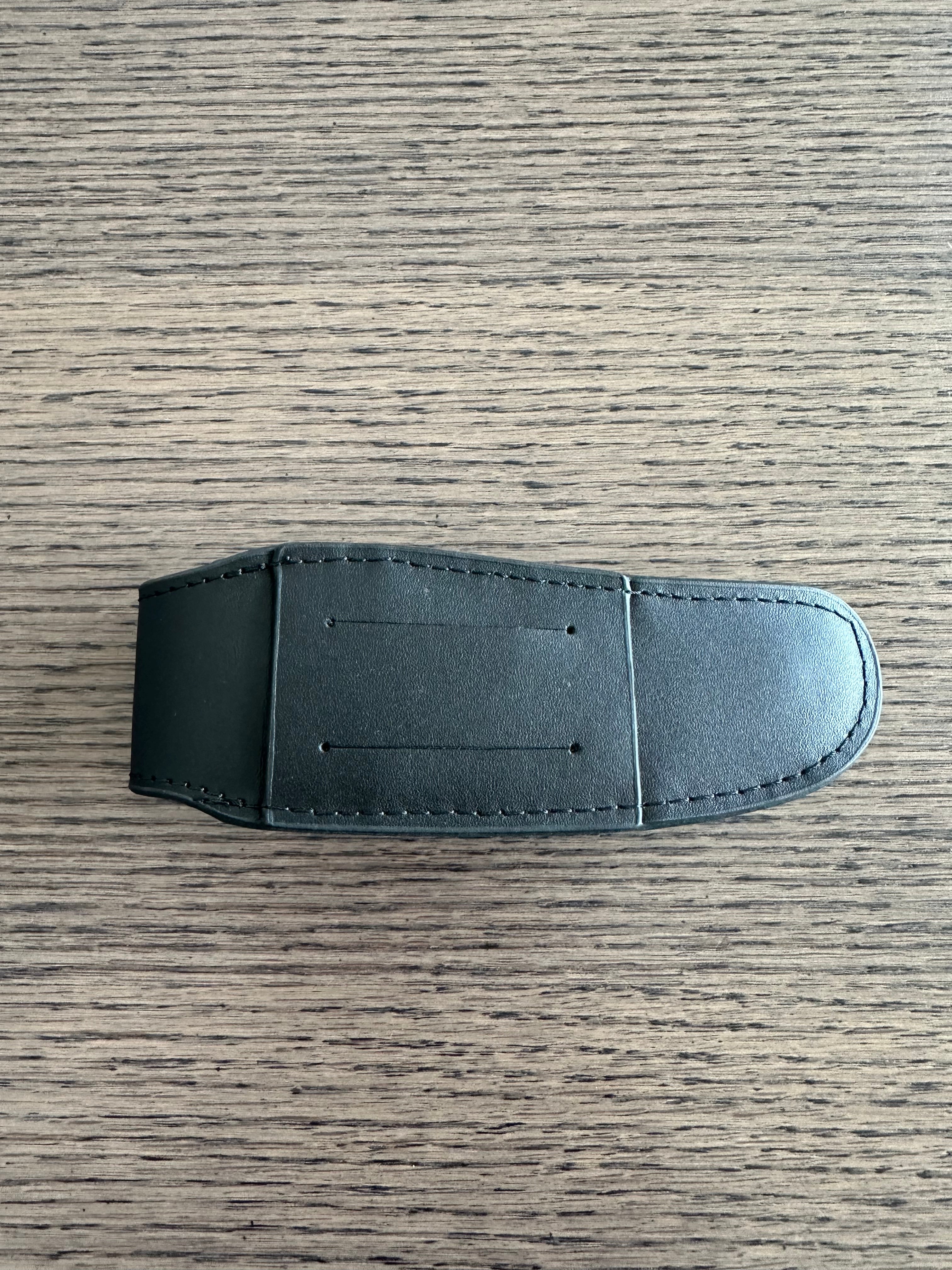 Laguiole en Aubrac Black Leather Sheath Protector for Folding Knife