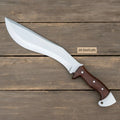 Handmade Gurkha Kukri Knife - Wooden Handle & Curved Blade for Outdoor & Survival Use
