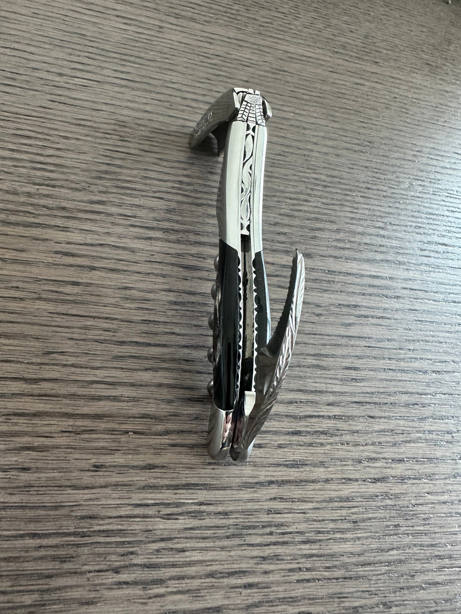 Handcrafted Sommelier DeLuxe No 9 Waiter's Corkscrew with Buffalo Horn Handle by Laguiole en Aubrac