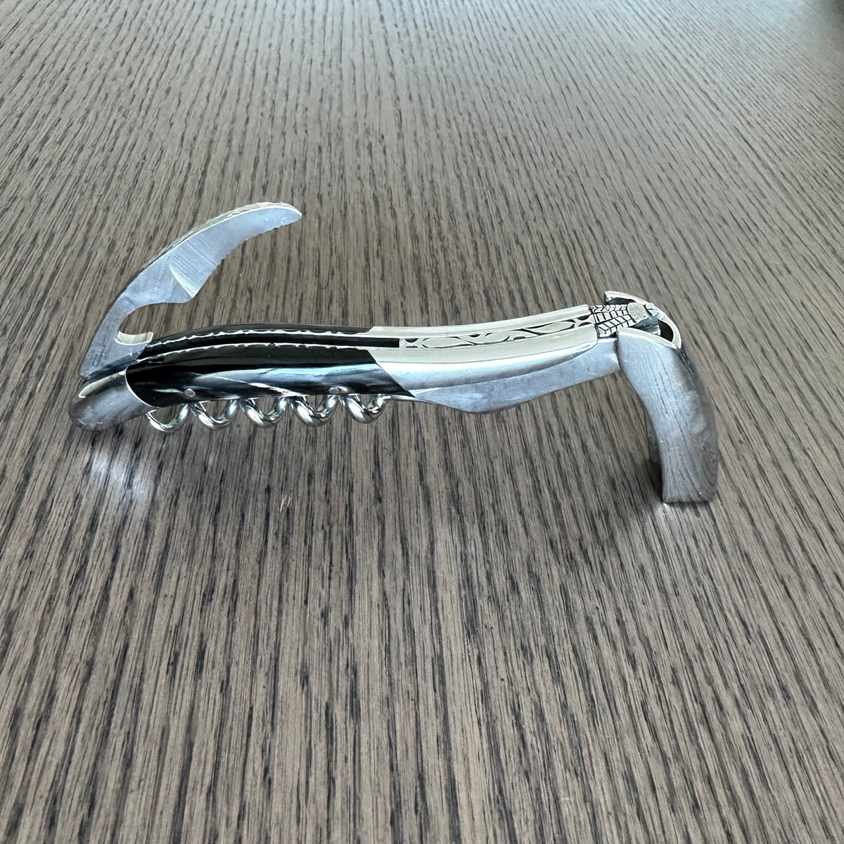 Handcrafted Sommelier DeLuxe No 9 Waiter's Corkscrew with Buffalo Horn Handle by Laguiole en Aubrac