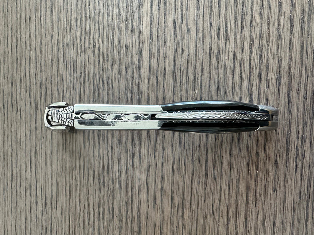 Handcrafted Sommelier DeLuxe No 9 Waiter's Corkscrew with Buffalo Horn Handle by Laguiole en Aubrac