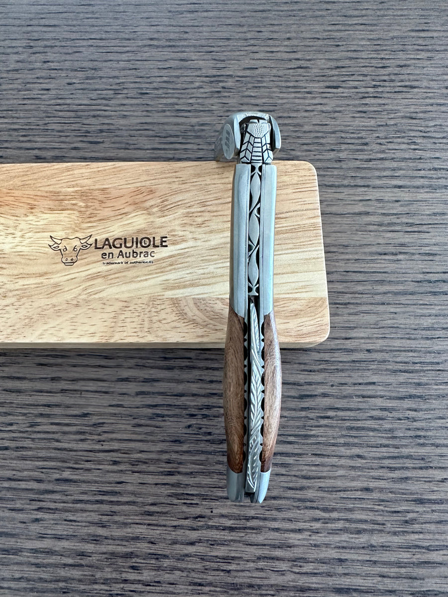 Handcrafted Sommelier DeLuxe No 6 Waiter's Corkscrew with Grapevine Wood Handle by Laguiole en Aubrac