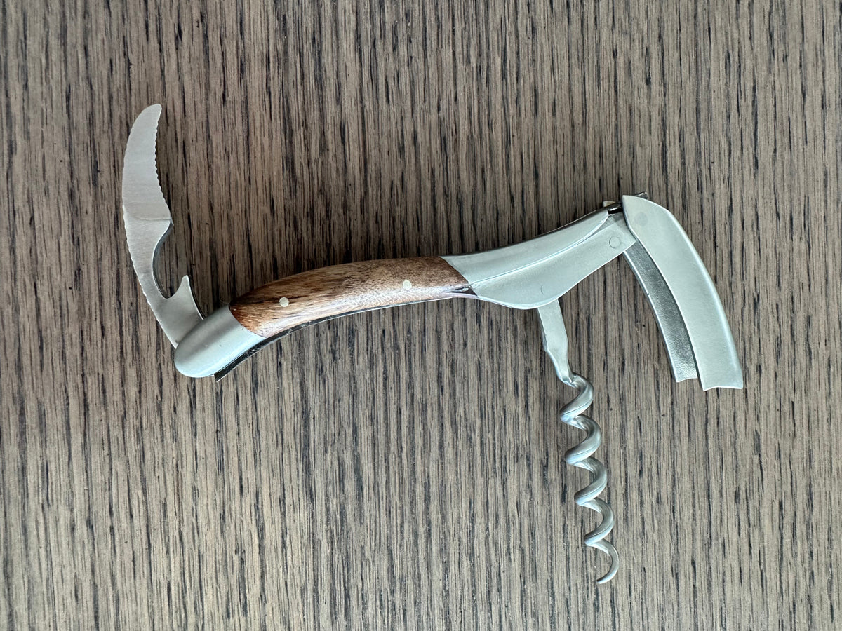 Handcrafted Sommelier DeLuxe No 6 Waiter's Corkscrew with Grapevine Wood Handle by Laguiole en Aubrac