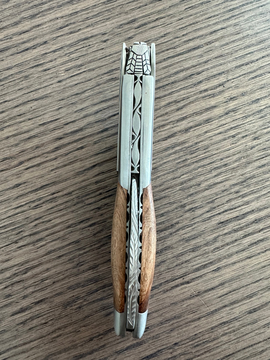Handcrafted Sommelier DeLuxe No 6 Waiter's Corkscrew with Grapevine Wood Handle by Laguiole en Aubrac