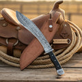 Traditional Hand-Forged Gurkha Kukri Knife 15" Black Micarta Handle, 10 Inch Blade