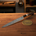Stag Handle Slicing Chef Knife with Handmade Sujihiki for Cooking and Gifting