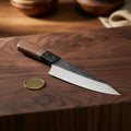 Rustic Wood Handle Kiritsuke Chef Knife for Precision Kitchen Prep