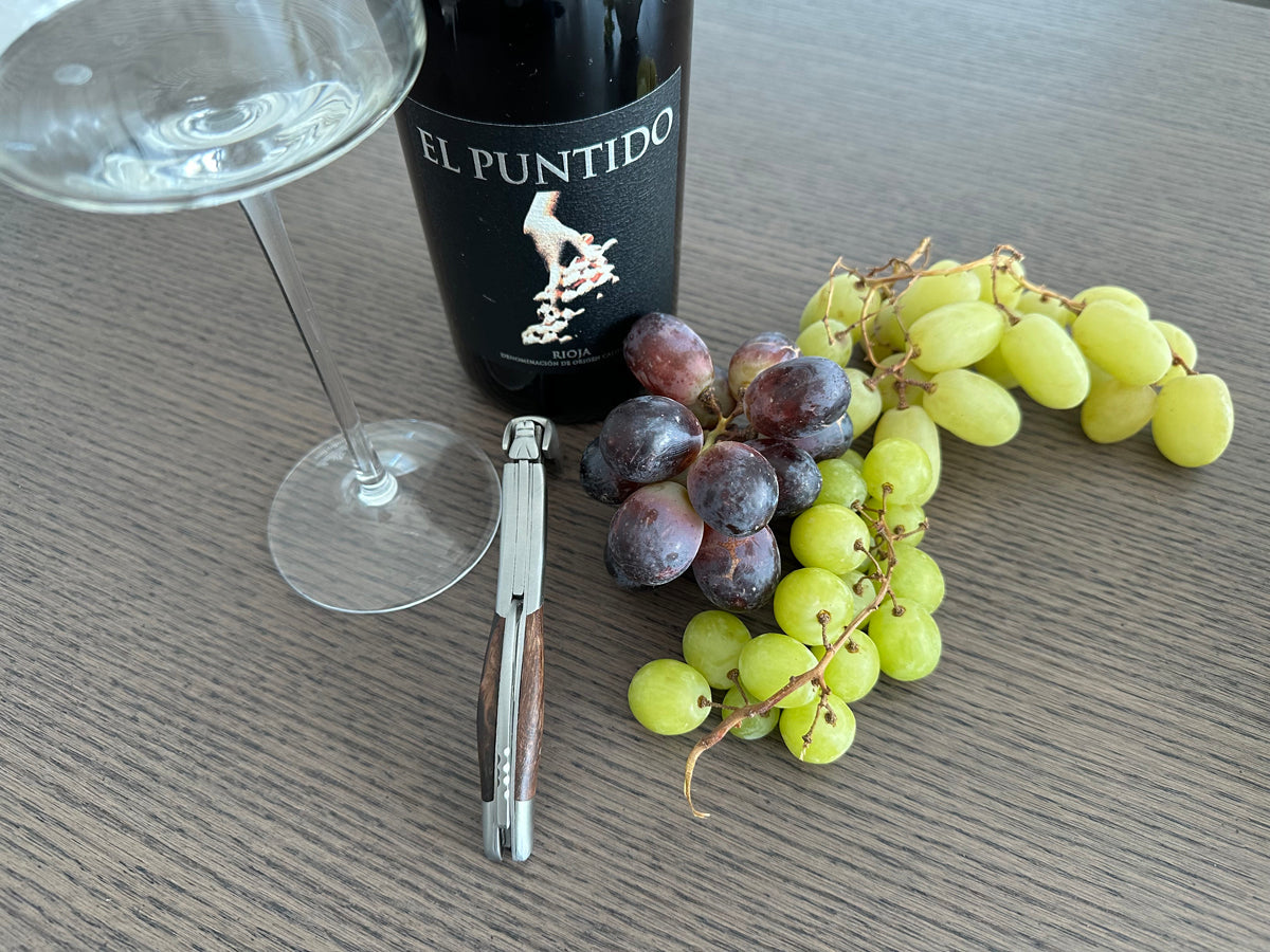 Handcrafted Sommelier Waiter's Corkscrew with Grapevine Wood Handle by Laguiole en Aubrac