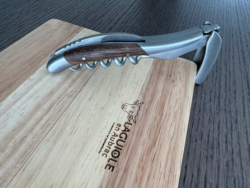 Handcrafted Sommelier Waiter's Corkscrew with Grapevine Wood Handle by Laguiole en Aubrac