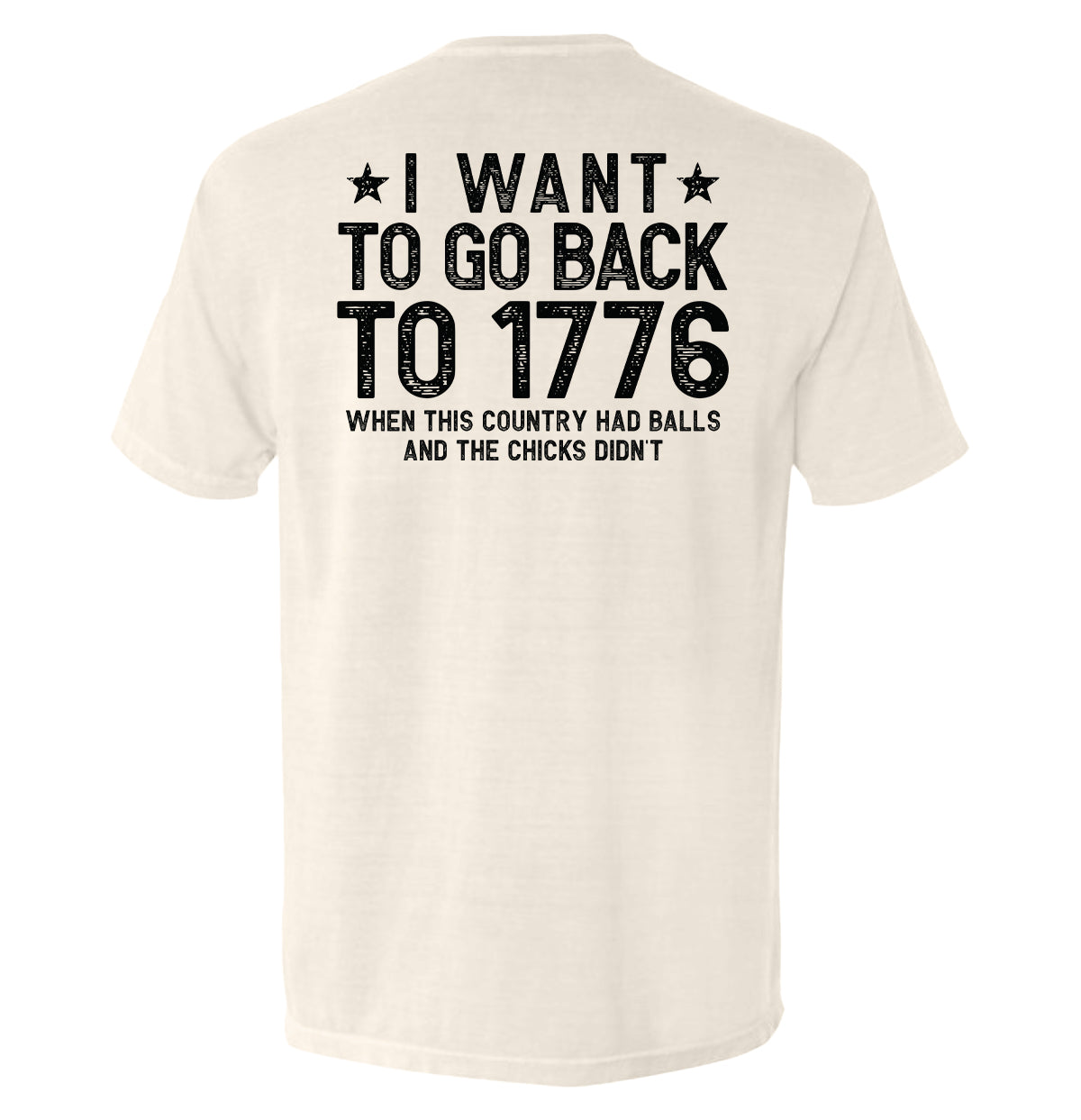 I Want To Go Back To 1776 - Shield Republic T-shirt | Relic & Reel