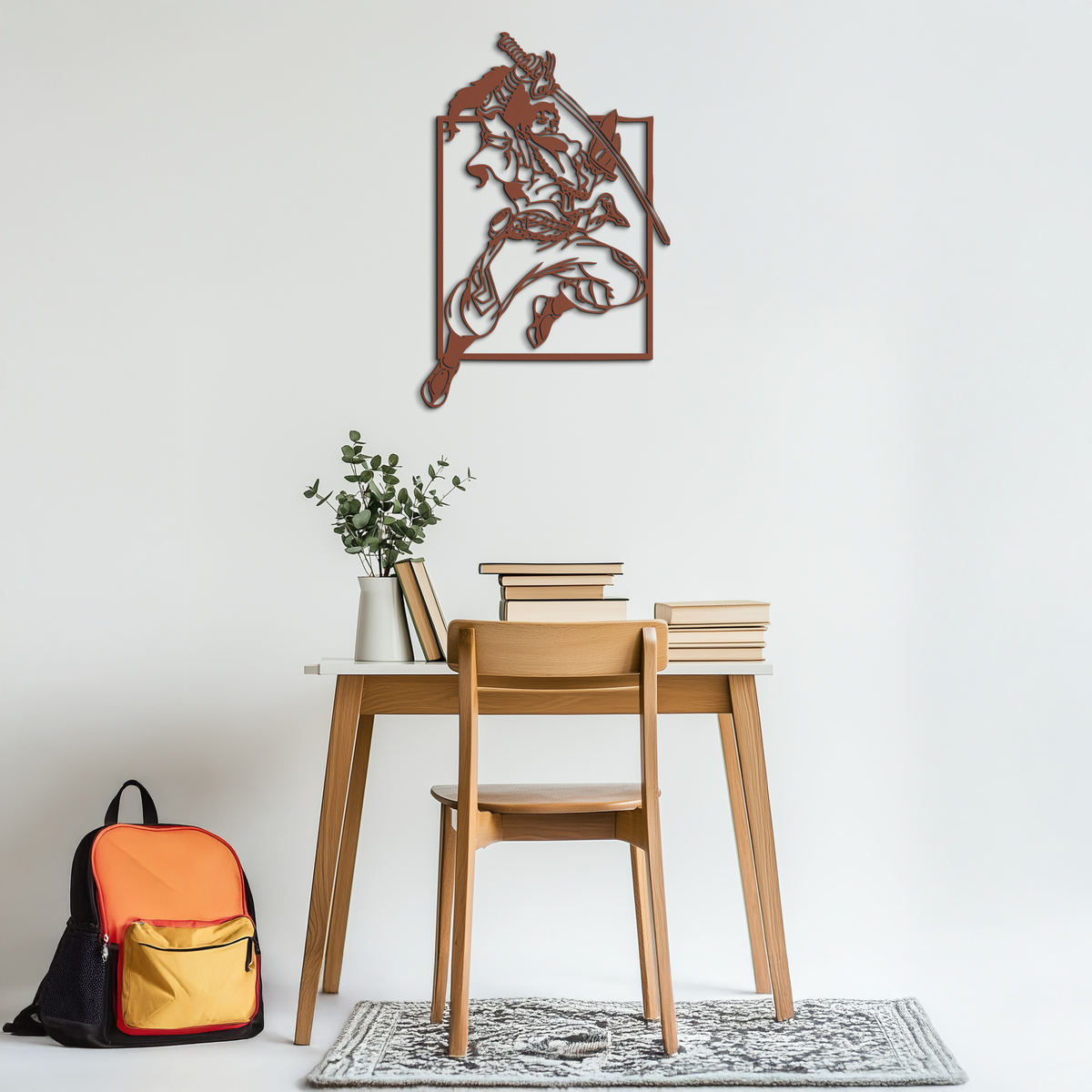 Yasuo Sword Silhouette Metal Wall Art - League of Legends-Inspired Steel Decor- KAF486