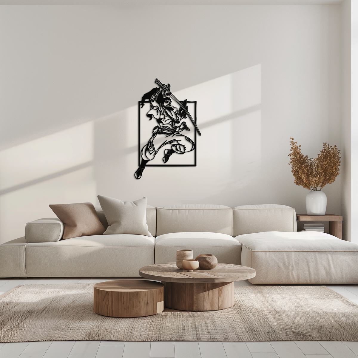 Yasuo Sword Silhouette Metal Wall Art - League of Legends-Inspired Steel Decor- KAF486