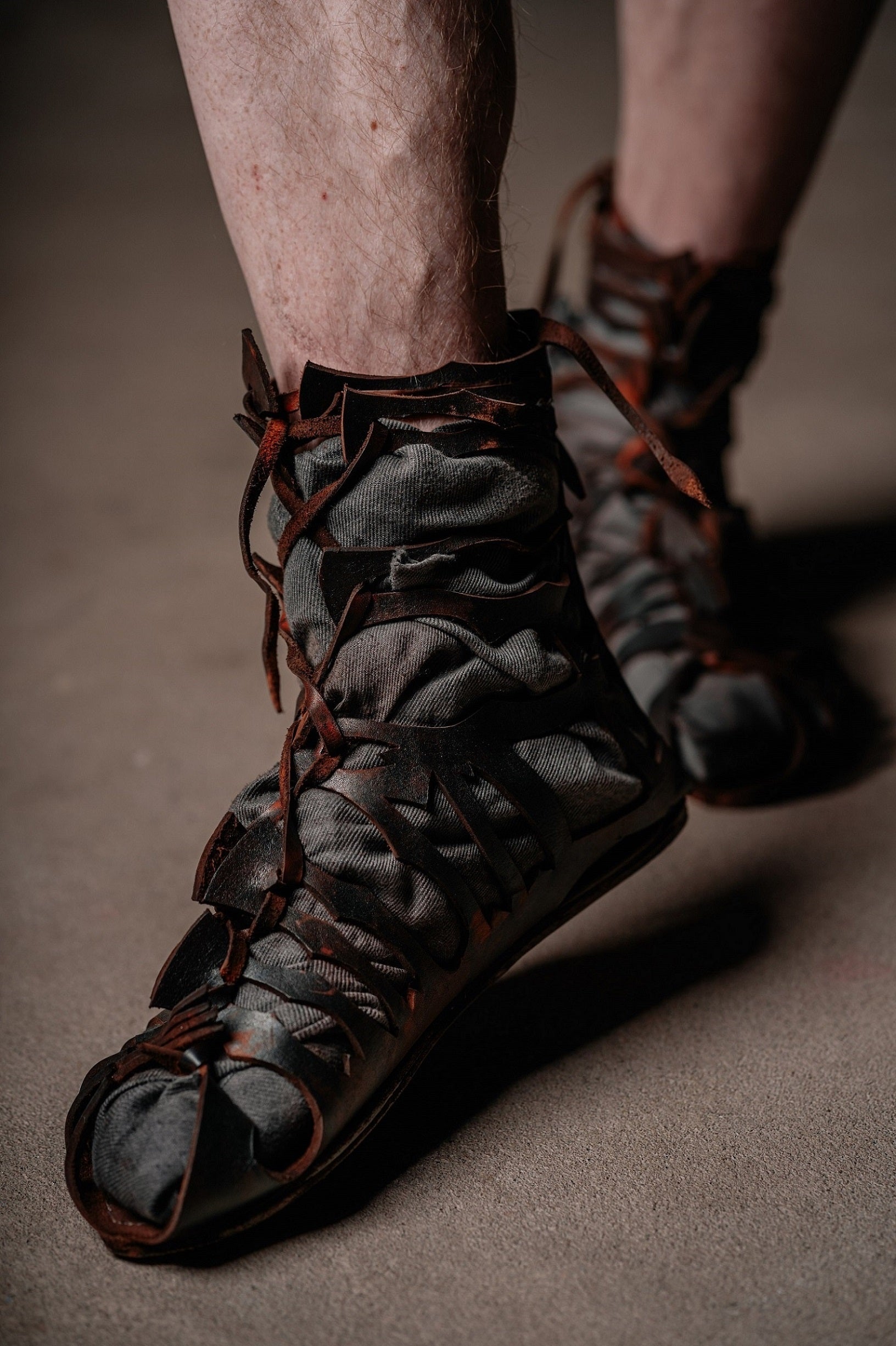 Leather gladiator sandals