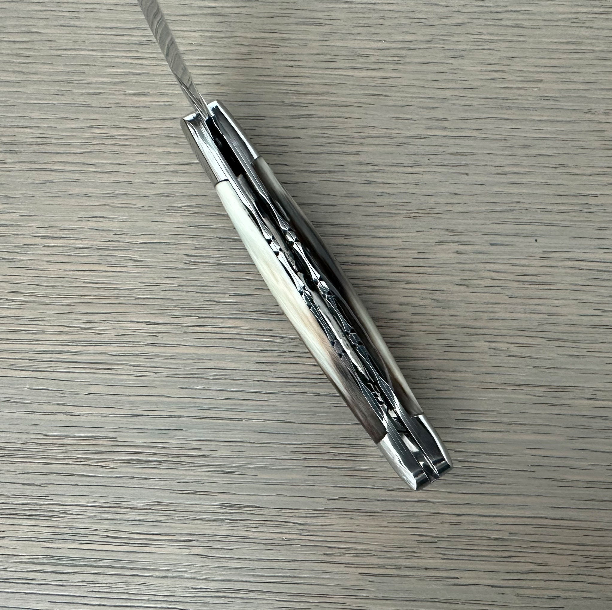 Laguiole en Aubrac Double Plated Folding Knife - Solid Horn, 4.75"