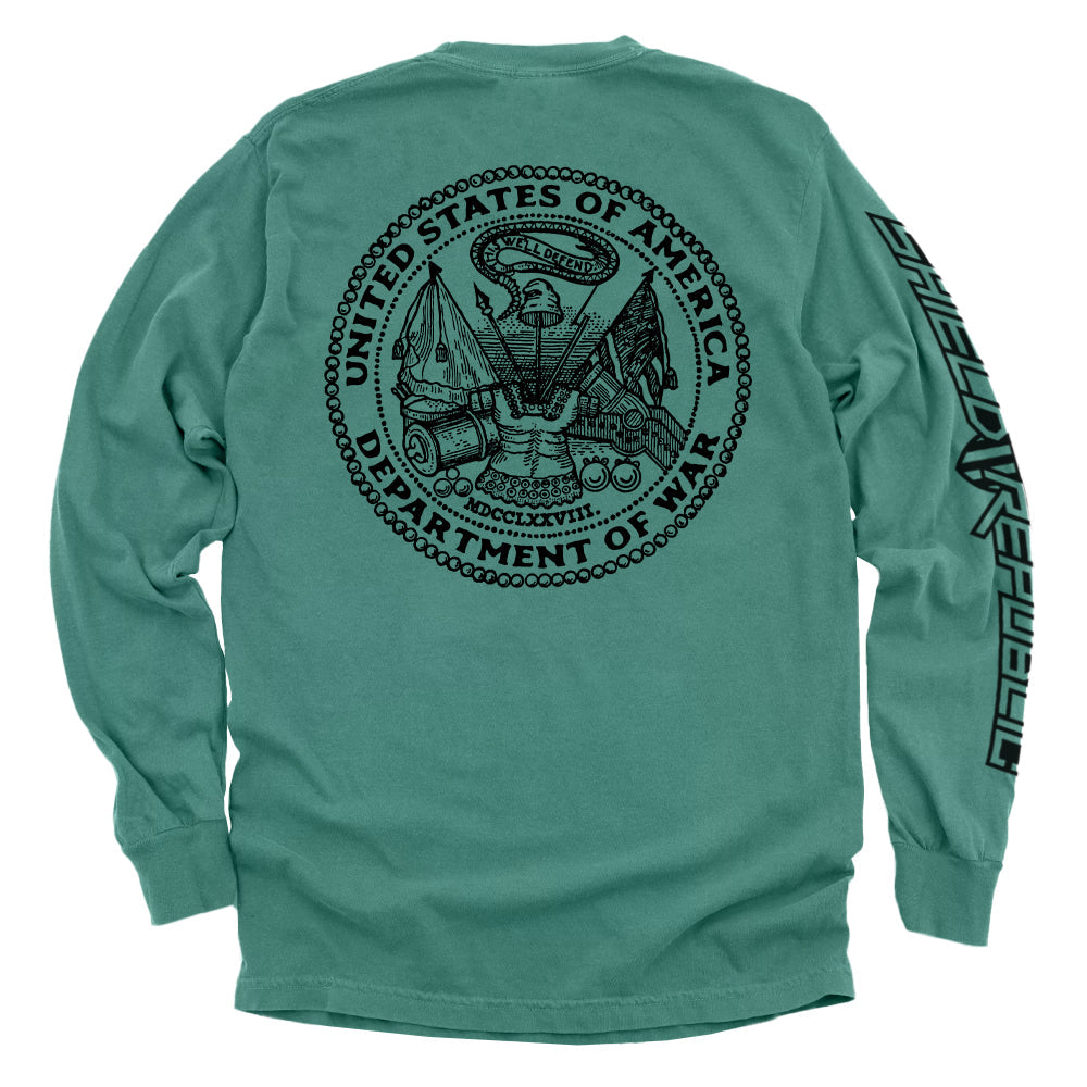 United States of America Department of War graphic long sleeve shirt - Shield Republic