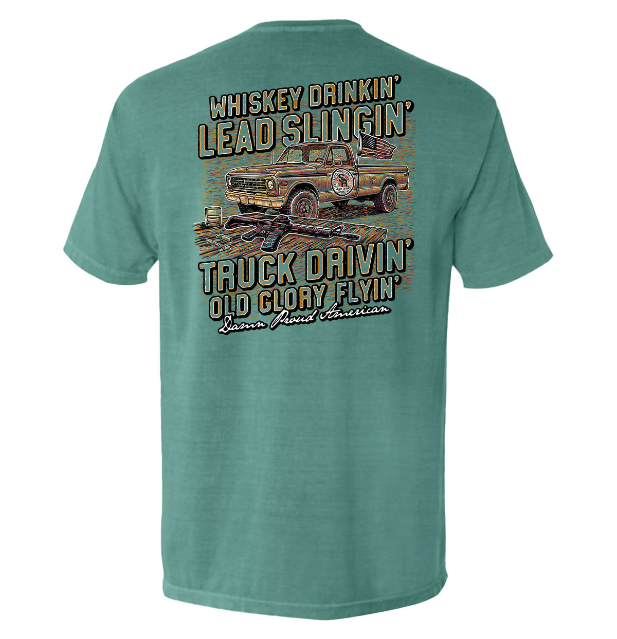 Damn Proud American - Shield Republic Graphic T-Shirt | Relic & Reel