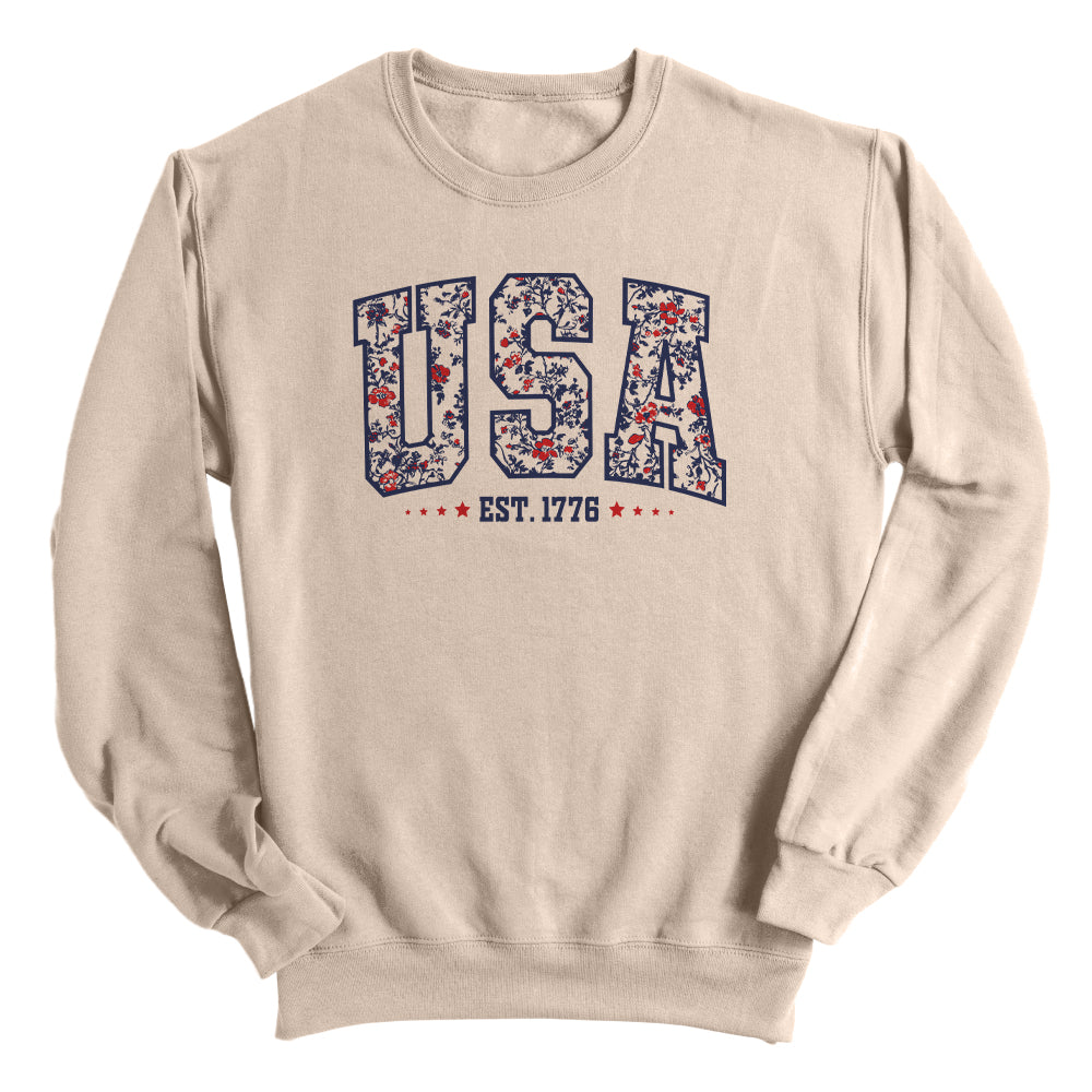USA Floral Est 1776 sweatshirt - apparel | Relic & Reel