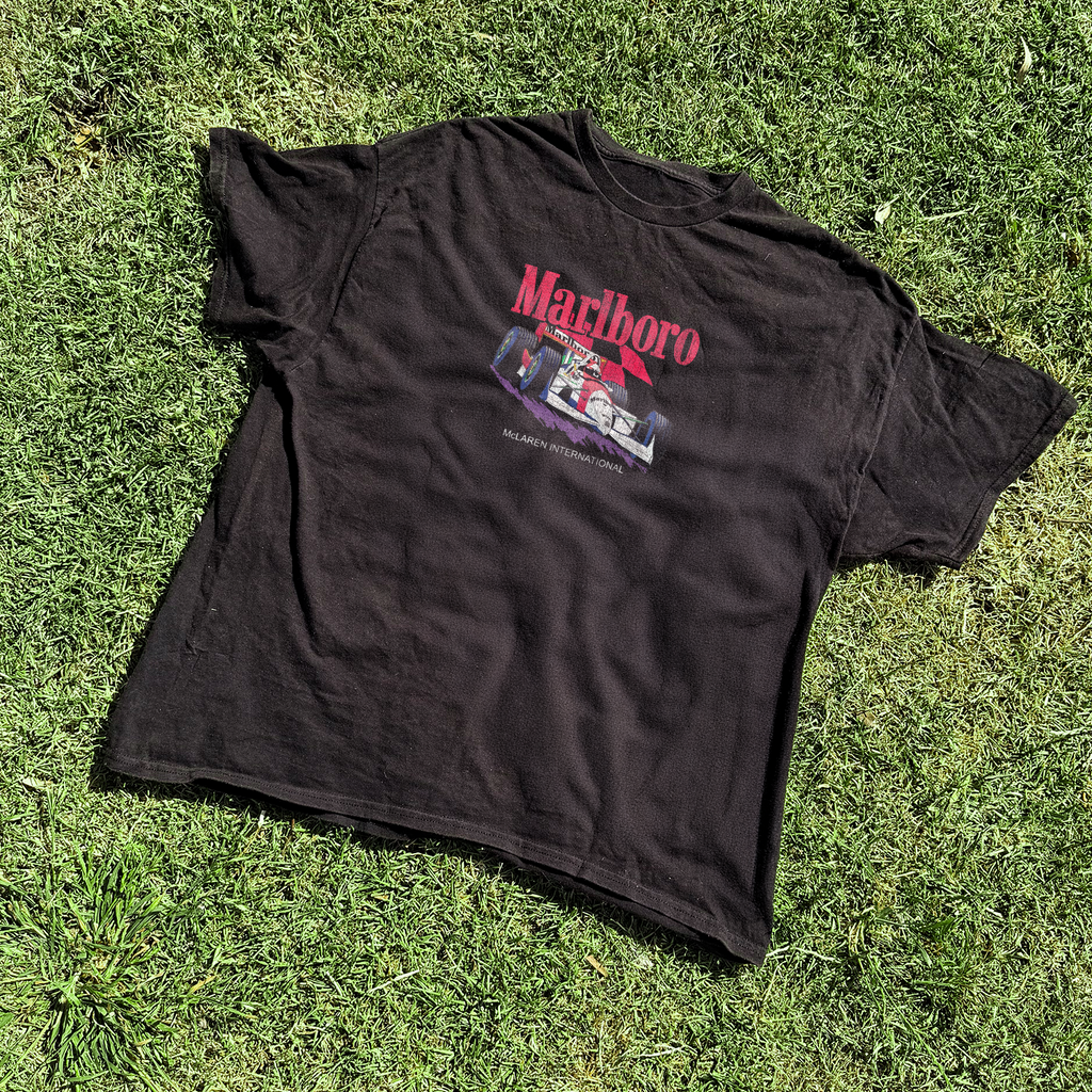 International F1 Racing Washed Black Vintage Tee