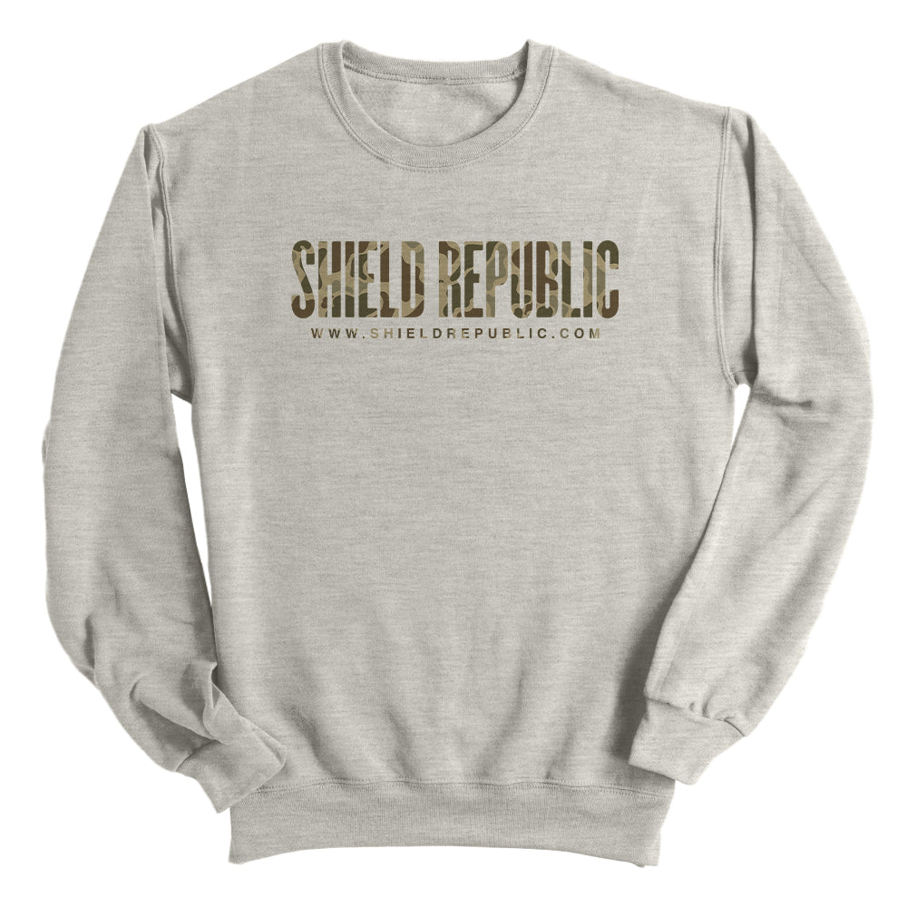 Shield Republic Duck Camo Banner Text sweatshirt - Relic & Reel