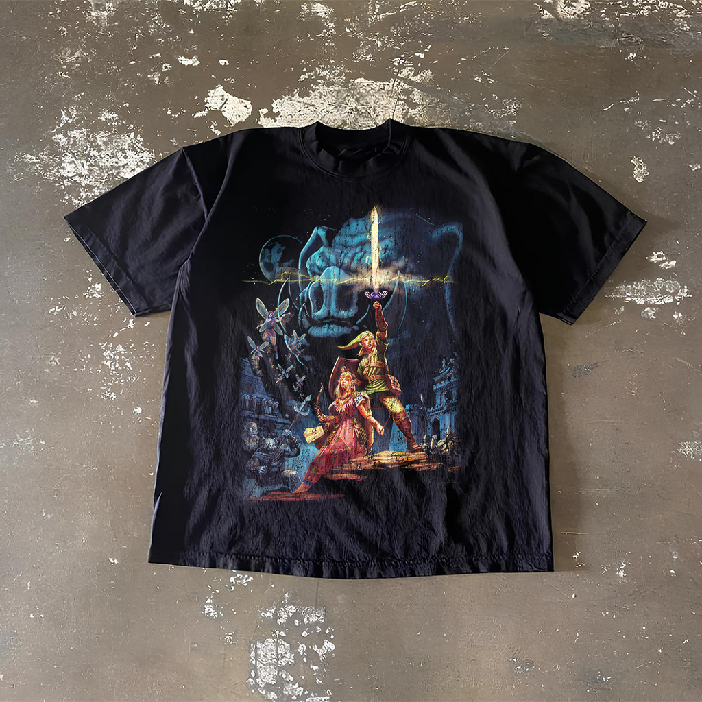 Zelda Black Tee