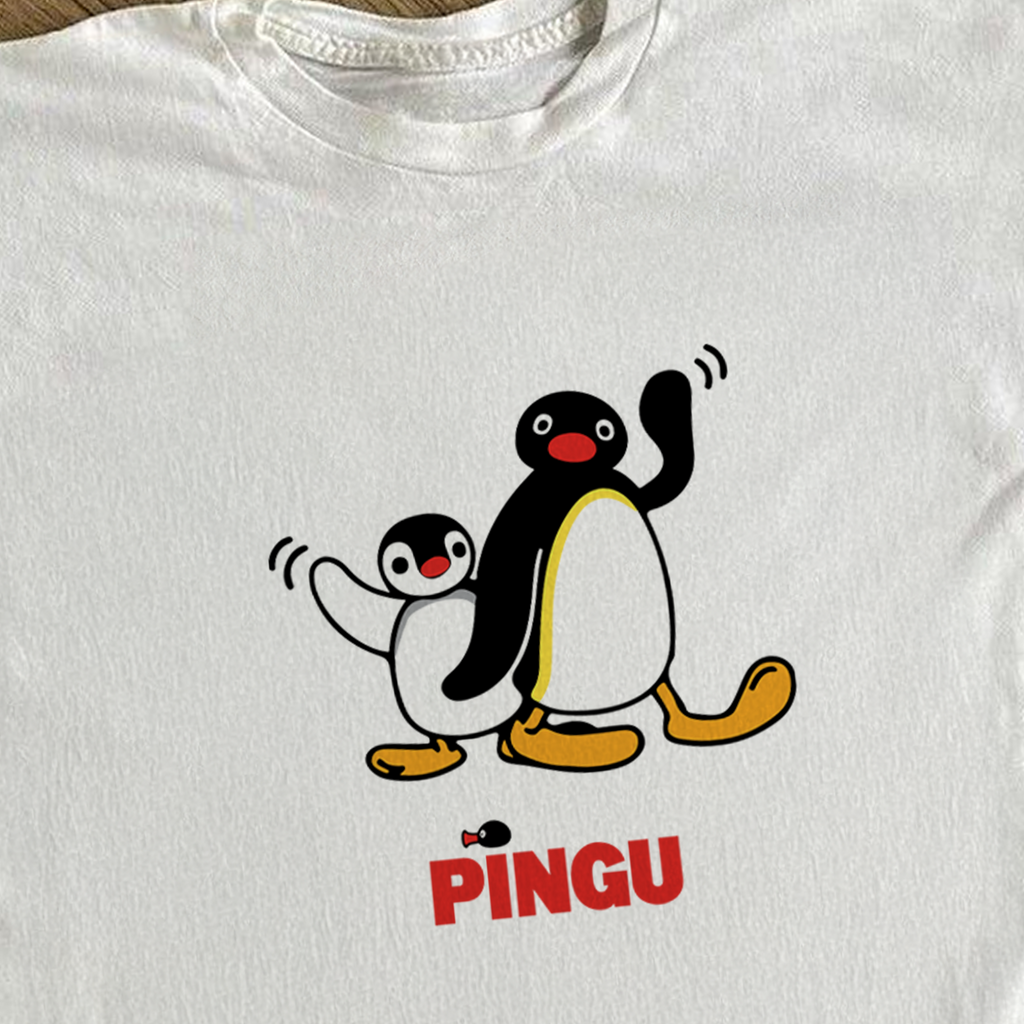 Excellent 2006 Japanese 'Pingu' White T-Shirt