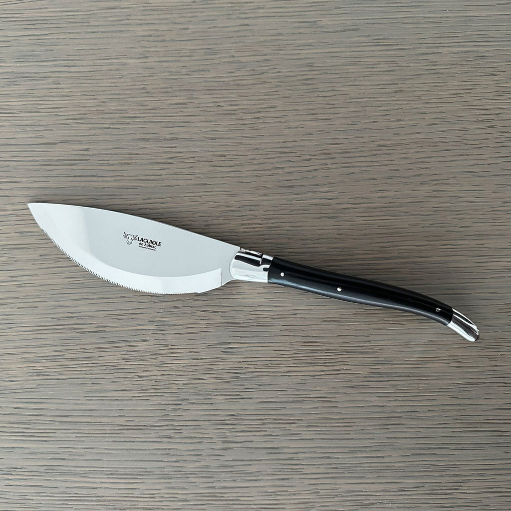 Laguiole en Aubrac Handcrafted Pizza Knife with Ebony Handle