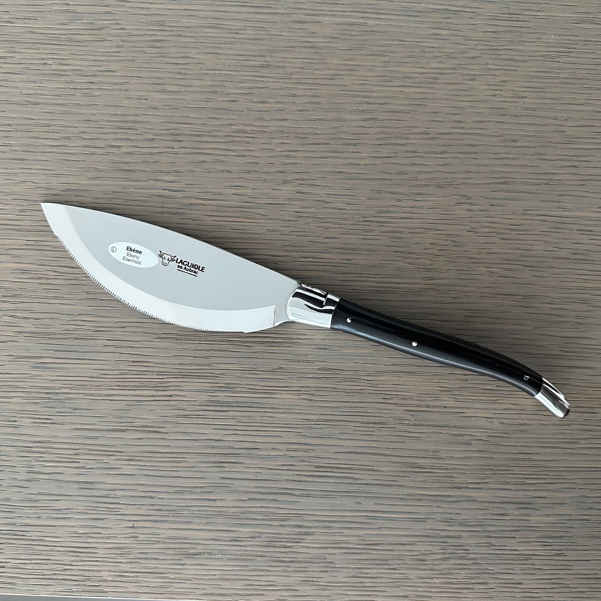 Laguiole en Aubrac Handcrafted Pizza Knife with Ebony Handle