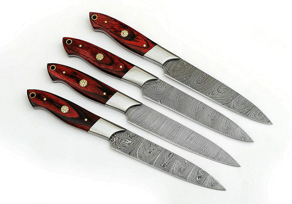 Premium Damascus Steel Knife Set – 10" Chef Blade with Pakkawood Handle