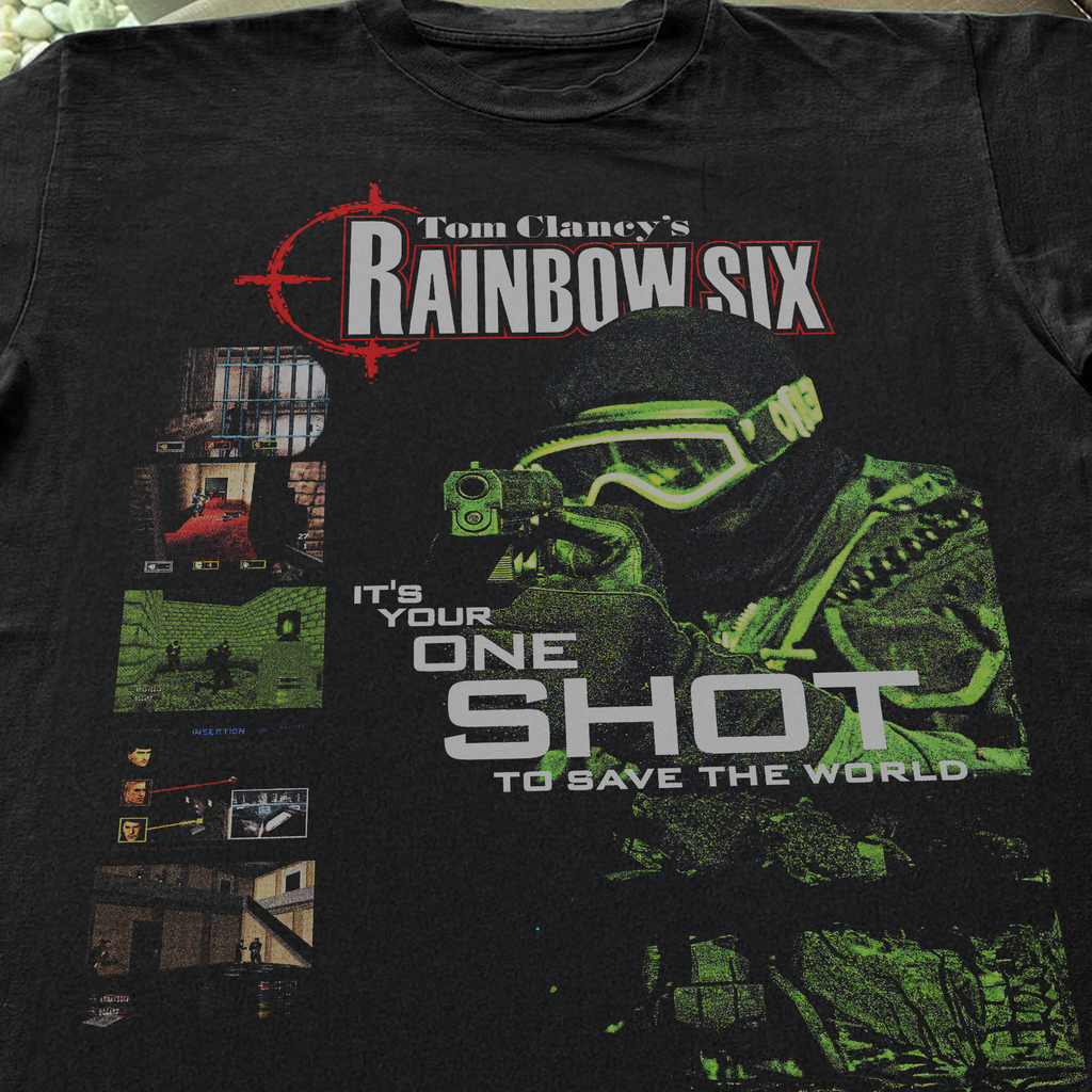98 'Rainbow Six' Promo T-Shirt Black
