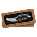 Handcrafted Sommelier Waiter's Corkscrew with Black Pakkawood Handle by Laguiole en Aubrac