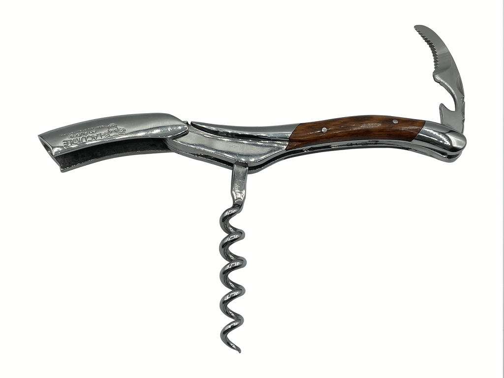 Handcrafted Sommelier Waiter's Corkscrew with Amourette Wood Handle by Laguiole en Aubrac