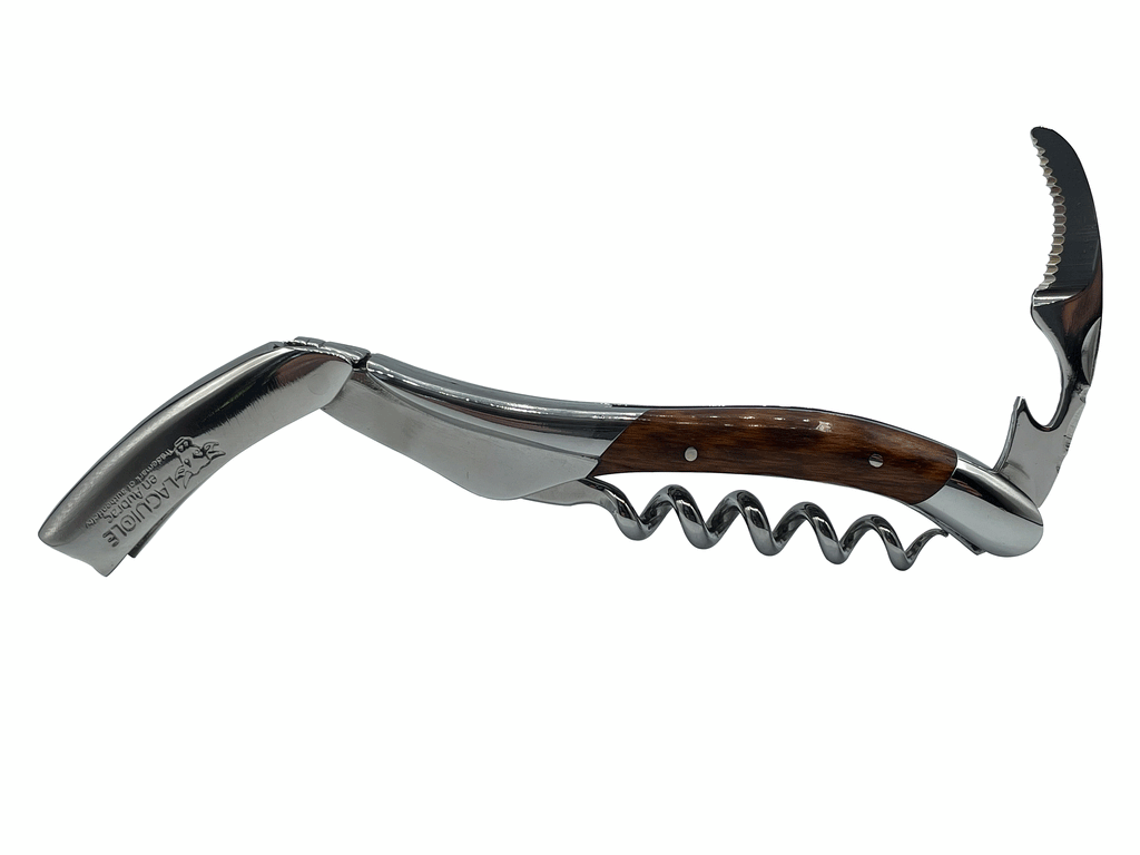 Handcrafted Sommelier Waiter's Corkscrew with Amourette Wood Handle by Laguiole en Aubrac