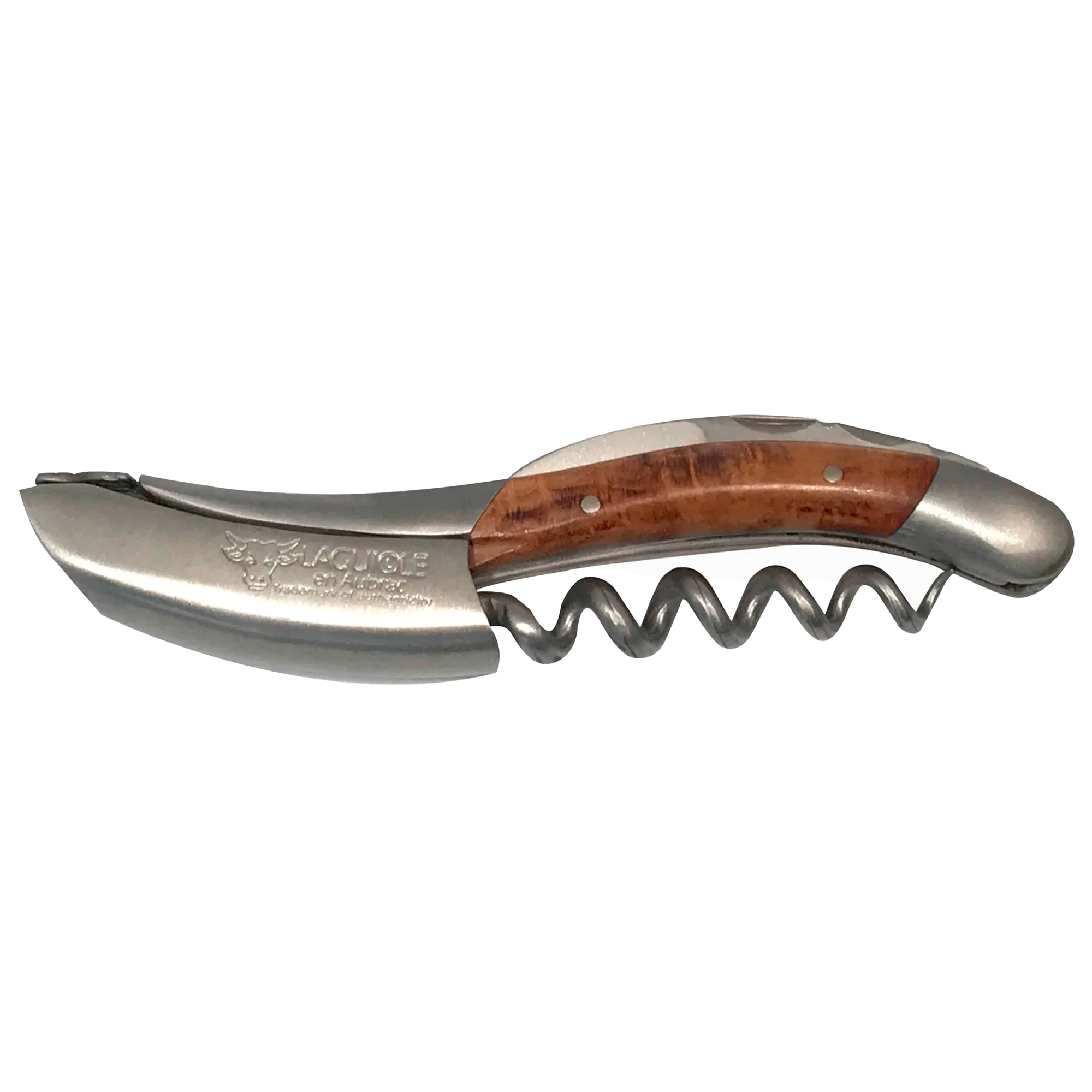 Handcrafted Sommelier Waiter's Corkscrew with Briar Root Handle by Laguiole en Aubrac