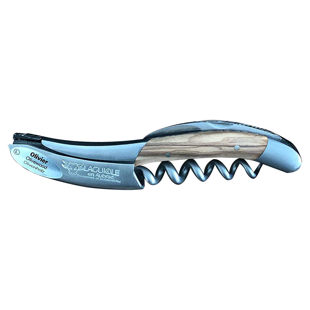 Handcrafted Sommelier DeLuxe No 8 Waiter's Corkscrew with Olivewood Handle by Laguiole en Aubrac