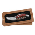 Handcrafted Sommelier Waiter's Corkscrew with Red Pakkawood Handle by Laguiole en Aubrac