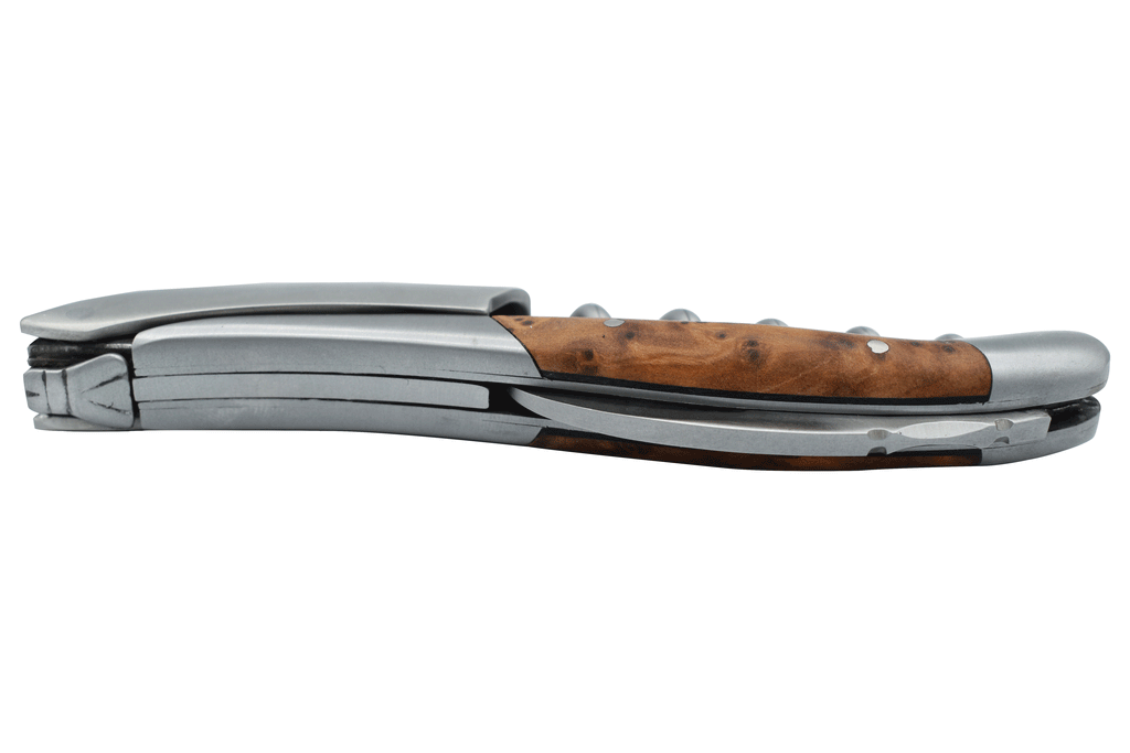 Handcrafted Sommelier Waiter's Corkscrew with Thuja / Cedar Wood Handle by Laguiole en Aubrac